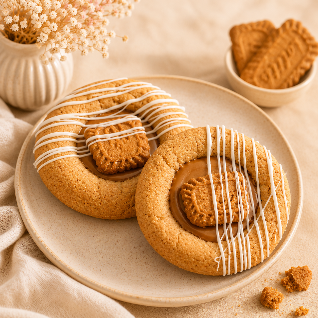 Biscoff Butter Mini Deep Dish Cookie Cake